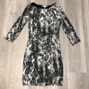 Jennifer Lopez Snake Skin Print Dress